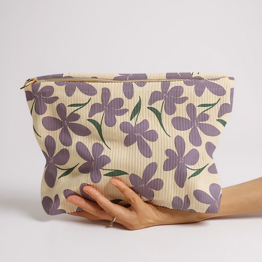 Estuche para maquillajes floral