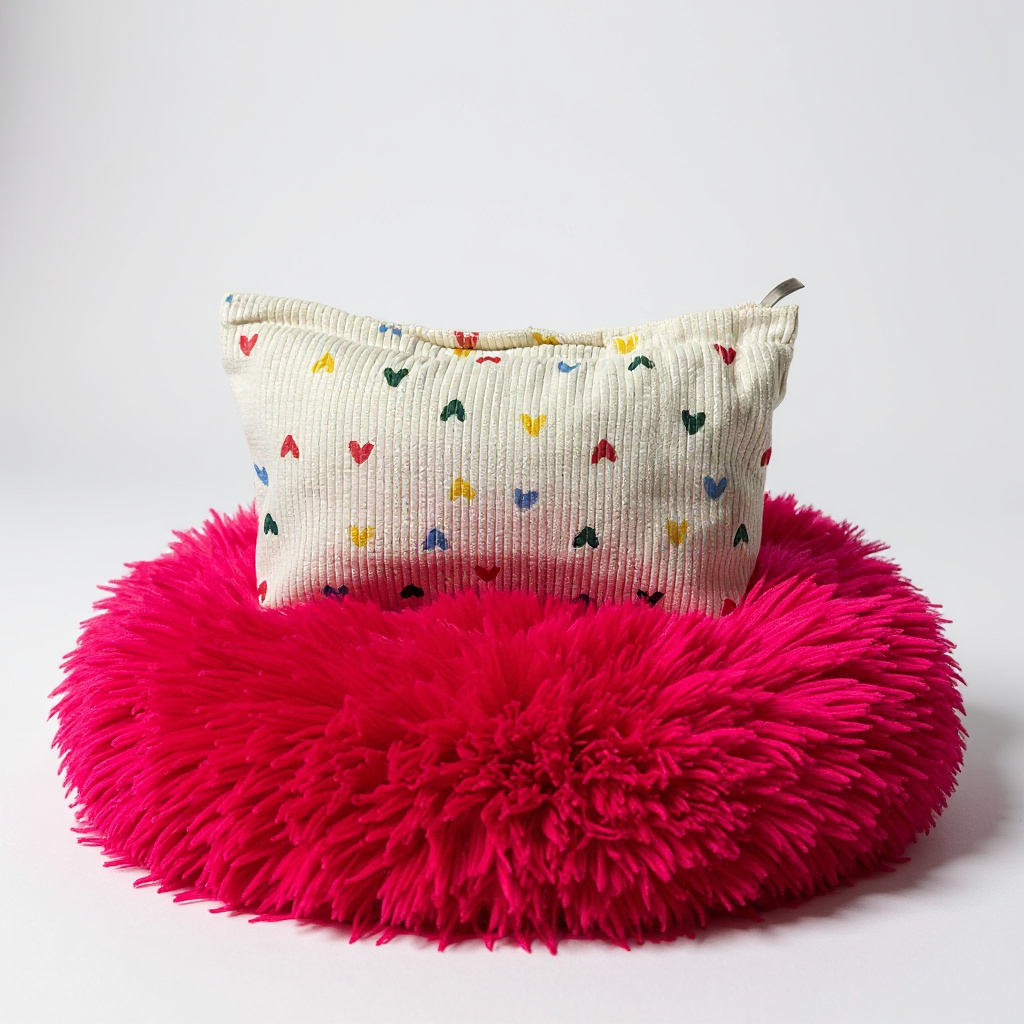 Estuche para maquillajes corazones