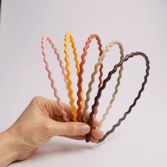 Paquete de diademas onduladas