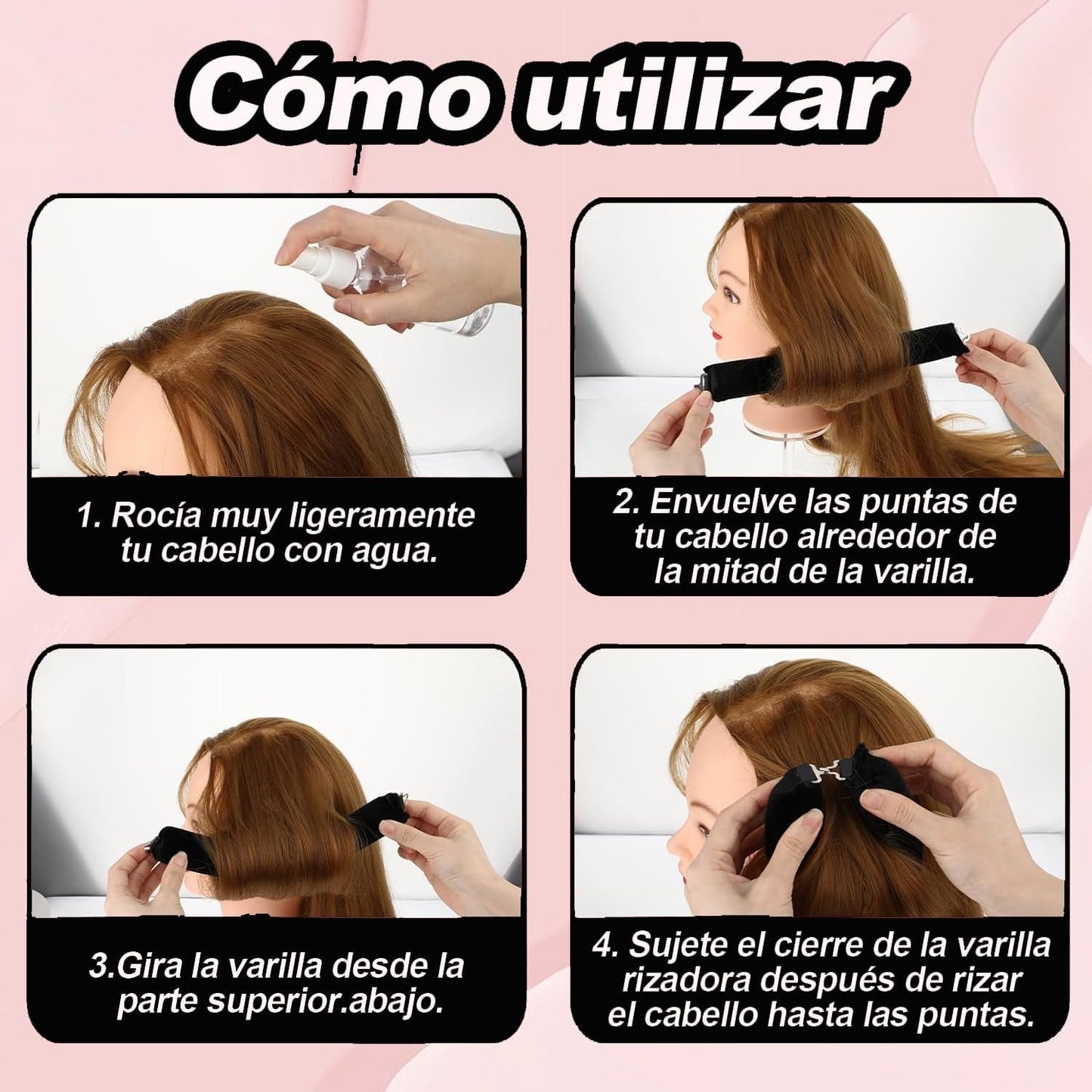Rizador de cabello sin calor