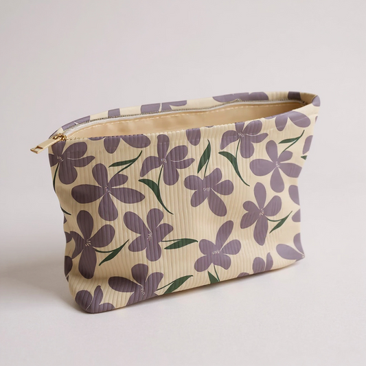 Estuche para maquillajes floral