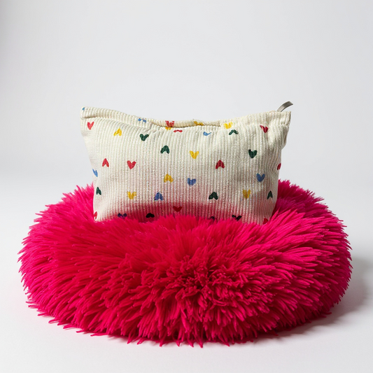 Estuche para maquillajes corazones