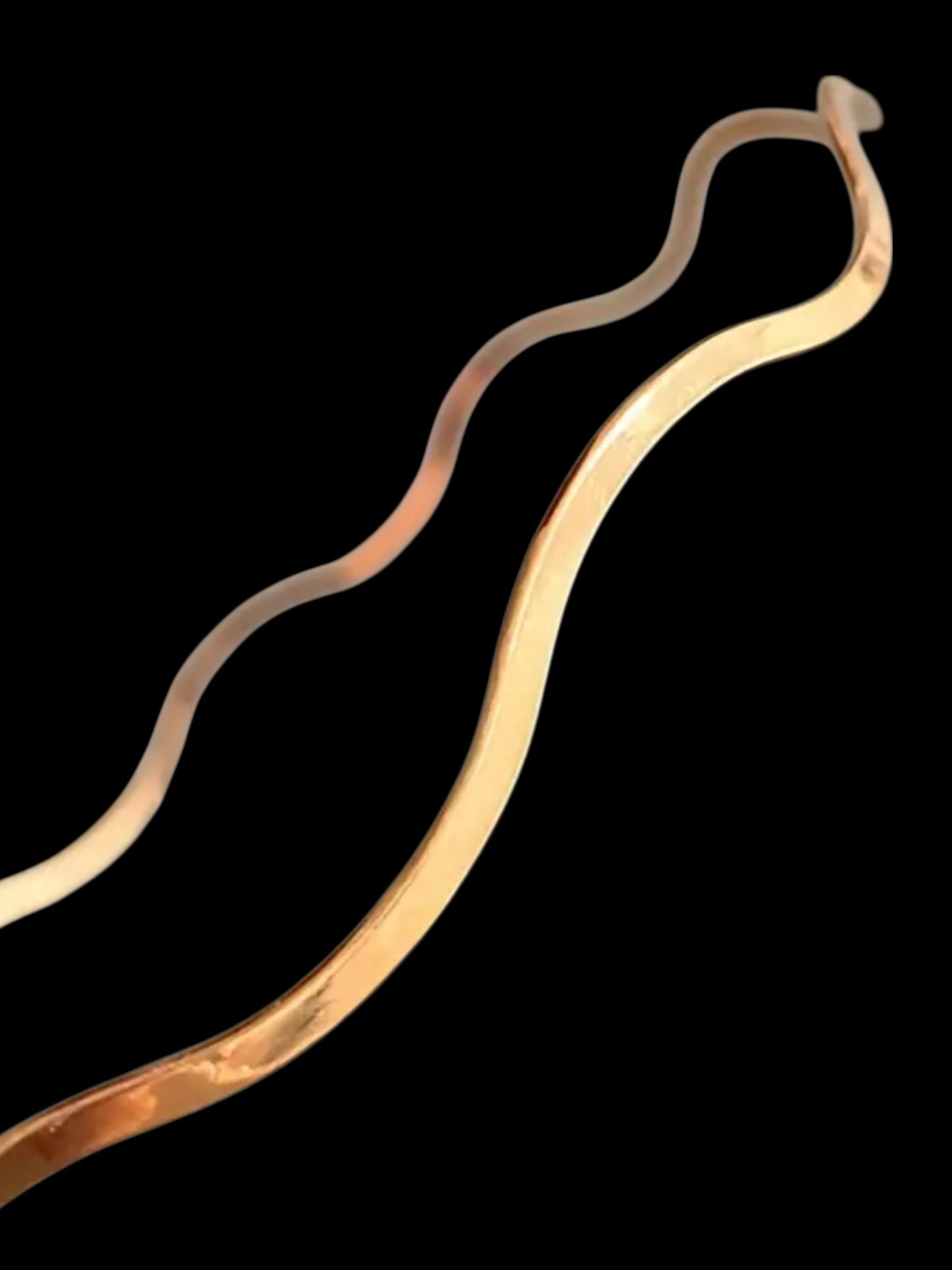 Diadema ondas dorada