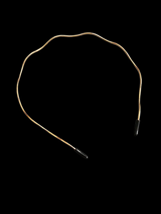 Diadema ondas dorada